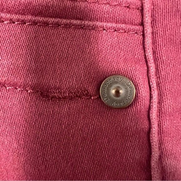 DEMOCRACY Ab technology Stretch Pink Skinny Jeans Women's Size 10 - Picture 5 of 9